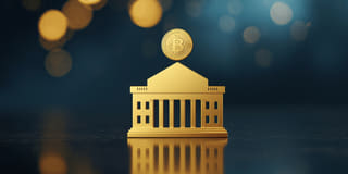 Visual de estilo jornalístico acerca do interesse institucional em ETFs de criptomoedas