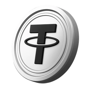 Moeda Tether USDT apresentada na área de informações da conta