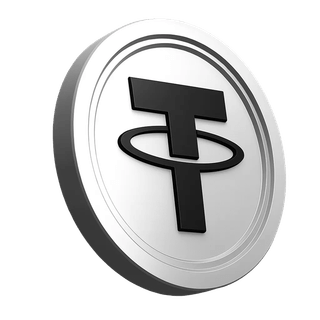 Representação da moeda Tether USDT na secção de informações da plataforma